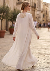 Vestido largo de algodón para mujer - Leefa