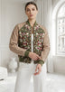 ibBan Hand Embroidered Leather Sleeve Winter Jacket | Premium Designer Outerwear - Dolly