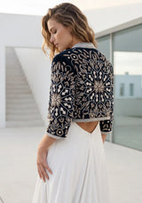 ibBan Hand Embroidered Women's Jacket | Luxury Beaded Designer Jacket - Beyza