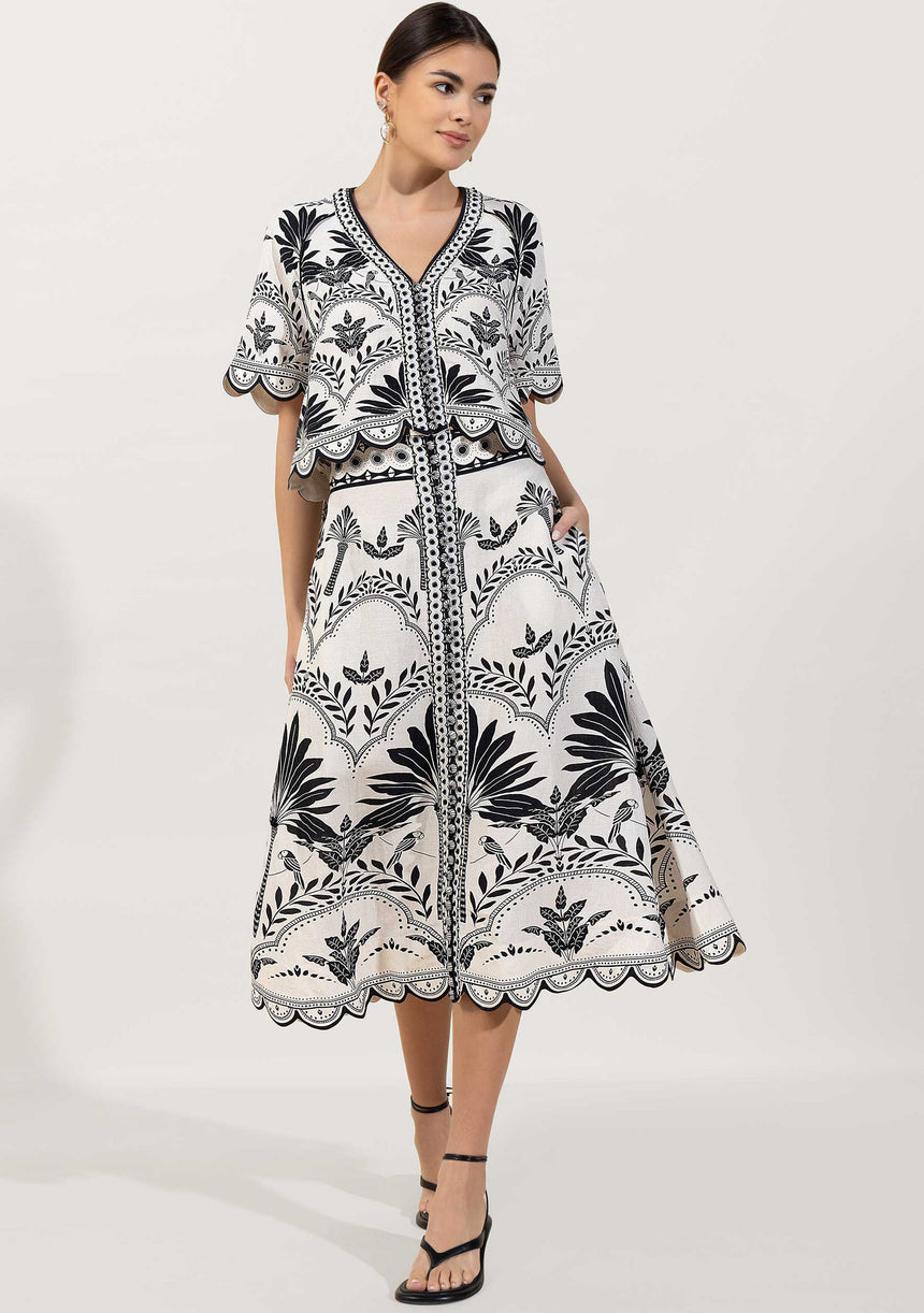 Women's Cotton Top & Skirt - Rifat