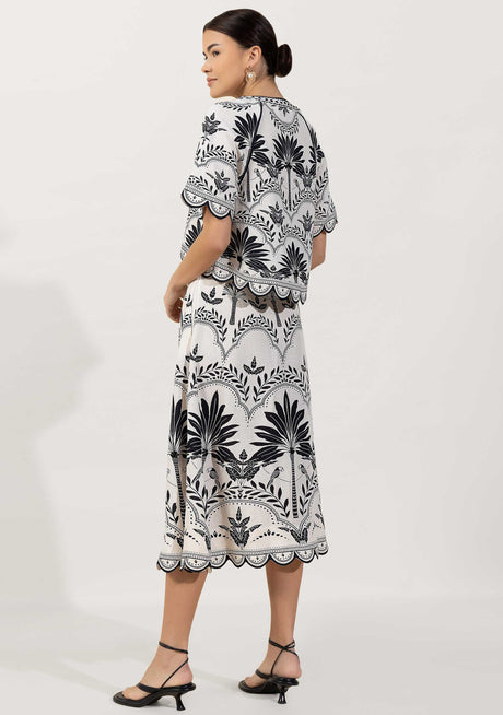 Vestido largo de algodón para mujer - Rifat