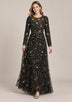 ibBan Women’s Party Long Dress with Hand Embroidery -Qamira