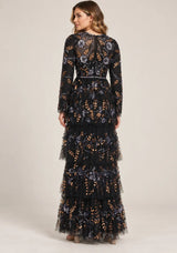Women’s Party Dress with Hand Embroidery - Naegiza
