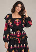 ibBan Printed Cotton Long Dress with Ruffle - Sona