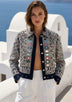 Women's Artisan Heavy Hand Embroidery Canvas Jacket - Corina