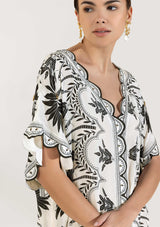 Vestido caftán de algodón para mujer - Rifat