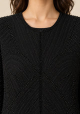 ibabn Women’s Hand Beaded Fringe Jacket - Amaya