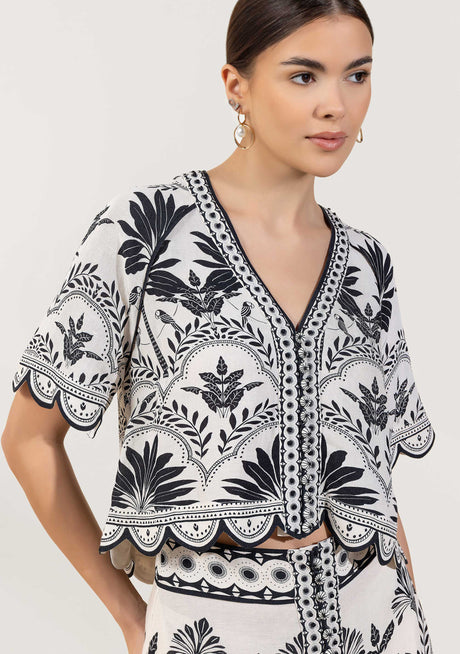 Vestido largo de algodón para mujer - Rifat