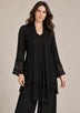 ibBan Women’s Georgette Jacket-Style Kurta Set with  Embroidery -Senta