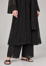 ibBan Women’s Hand Embroidered Georgette Ethnic Dress -Ariya