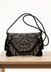ibBan Embellished Canvas Crossbody Wallet Bag -  Masum