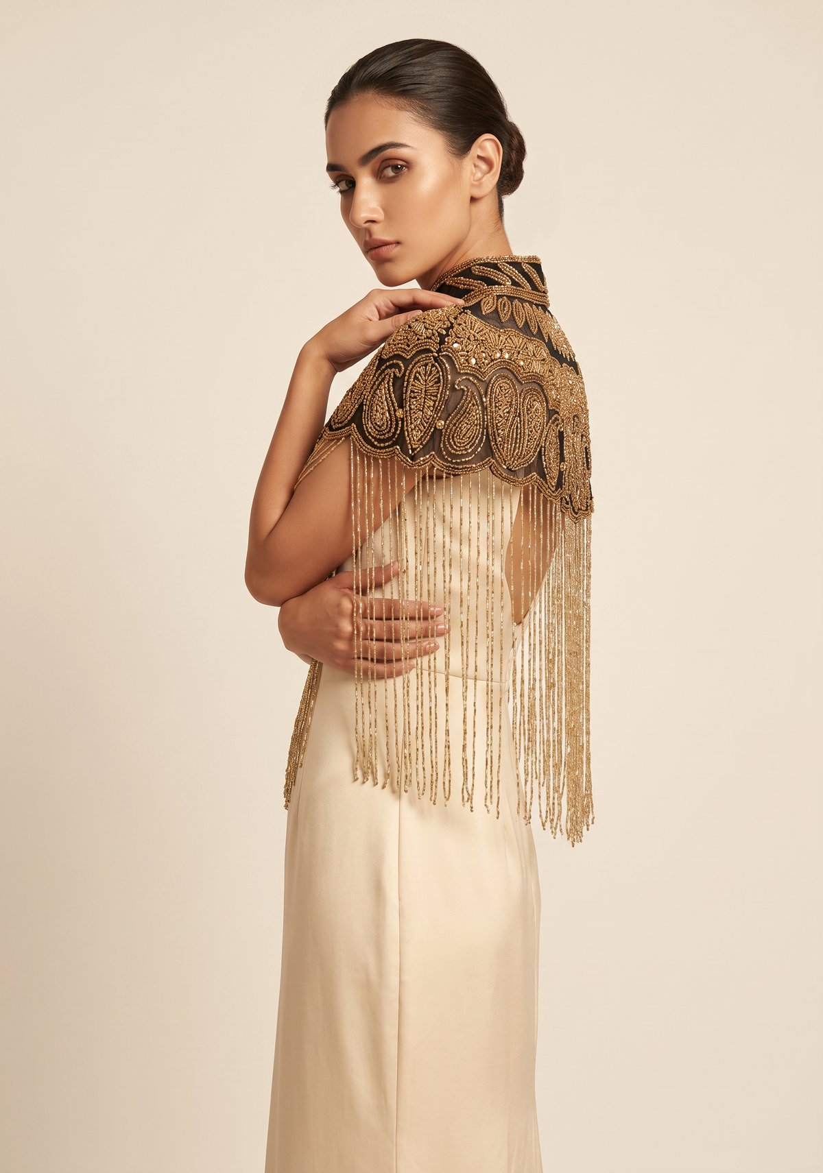 ibBan Embellished Net Beaded Neckwear Cap - Lizra