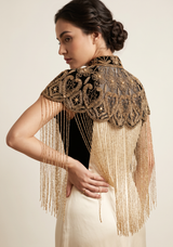 ibBan  Hand  Luxury Embroidered Evening Cape - Sika