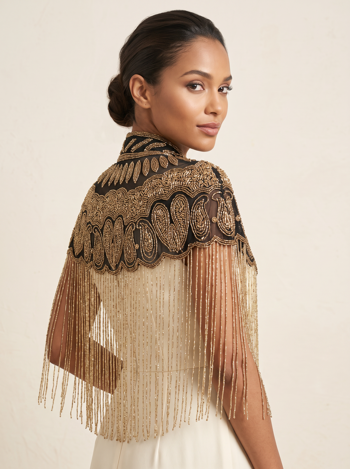 ibBan Embellished Net Beaded Neckwear Cap - Lizra