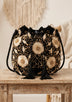 ibBan Floral Embellished Canvas Bucket Bag - Johri