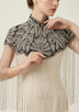 ibBan Beaded Net Neck Cape with Fringe - Dura