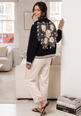 ibBan Women's Hand Embroidered Winter Jacket - Johri Jacket