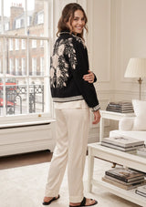 ibBan Women's Hand Embroidered Winter Jacket - Johri Jacket