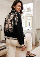 ibBan Women's Hand Embroidered Winter Jacket - Johri Jacket