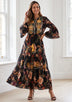 IbBan Printed Cotton Long Tunic for Women - Husana