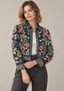 ibBan Women's Luxury Hand Embroidered Winter Jacket -Rio
