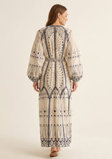 Maxivestido de algodón para mujer - Meerab
