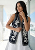 ibBan Hand Embroidered Summer Vest | Women's Cotton Canvas Designer Vest - Perla