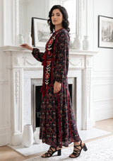 ibBan Women’s Printed Cotton Long Dress - Rifa