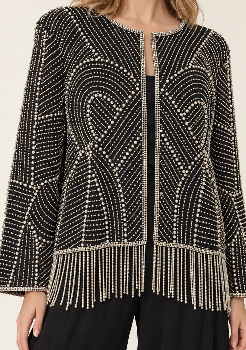 ibBan Women’s  Beaded Jacket and Pant Set - Zarina