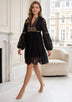 ibBan White Hand Embroidered Lace Short Dress | Luxury Women's Dress - Isobel