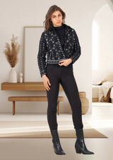 ibBan Women's Winter Hand Embroidered Jacket | Luxury Designer - Inshi