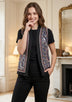 ibBan Luxury Hand Embroidered Winter Gilet | Women's Designer Layering Vest - Orla