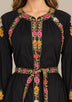 ibBan Floral Cotton Long Dress wint Hand Embroidery - Zayra