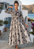 ibBan Printed Cotton Maxi Dress | Premium Women's Boho Resort Dress - Afra Long Dress
