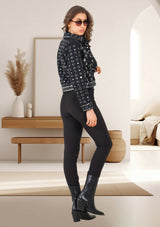 ibBan Women's Winter Hand Embroidered Jacket | Luxury Designer - Inshi