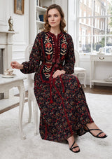 ibBan Women’s Printed Cotton Long Dress - Rifa