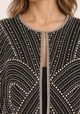 ibBan Women’s  Beaded Jacket and Pant Set - Zarina
