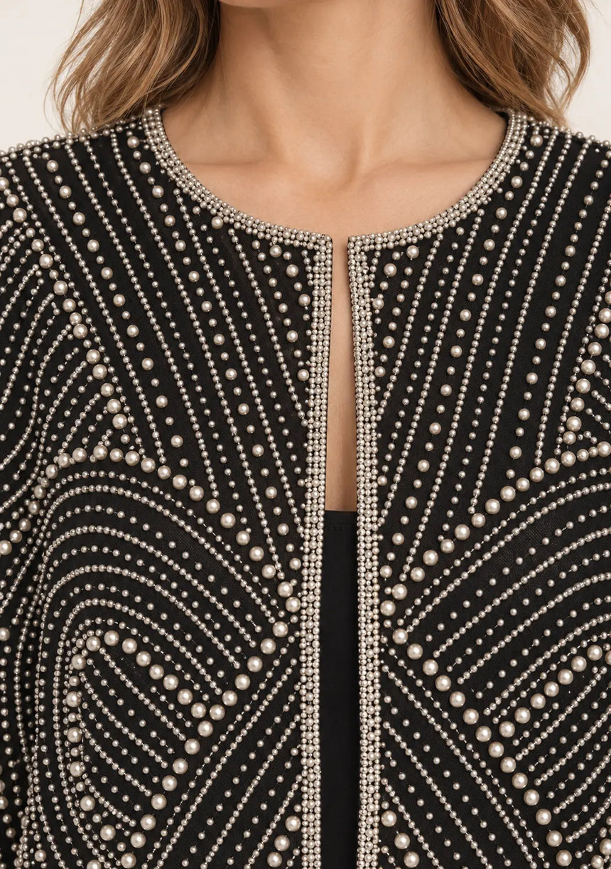 ibBan Women’s  Beaded Jacket and Pant Set - Zarina