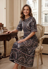 ibBan Luxury Hand Embroidered Winter Dress | Designer Occasion Wear for Women Orma