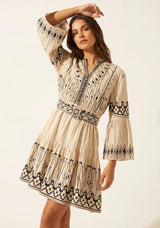 ibBan Hand Embroidered Short Tunic for Women - Meerab