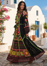 ibBan Pink Embroidered Cotton Maxi Dress | Women's Bohemian Resort Wear-Orla