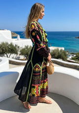ibBan Pink Embroidered Cotton Maxi Dress | Women's Bohemian Resort Wear-Orla