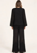 ibBan Women’s  Beaded Jacket and Pant Set - Zarina