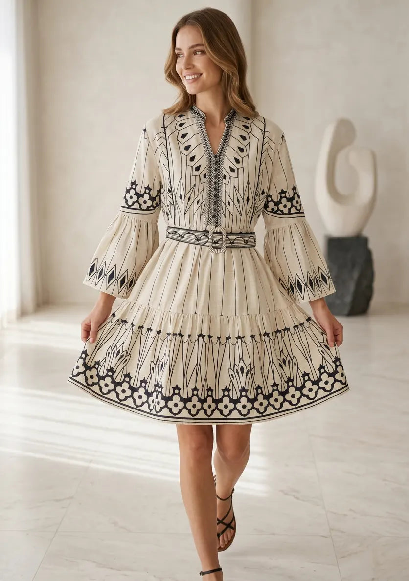ibBan Hand Embroidered Short Tunic for Women - Meerab