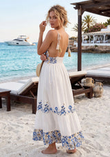 Women's Cotton Maxi Dress V-Neck - Ulani