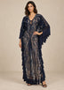 Women’s Kaftan Dress with Hand Beadwork & Tassel Fringe -Emlia