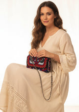 Bolso de lona bordado para mujer - Reina