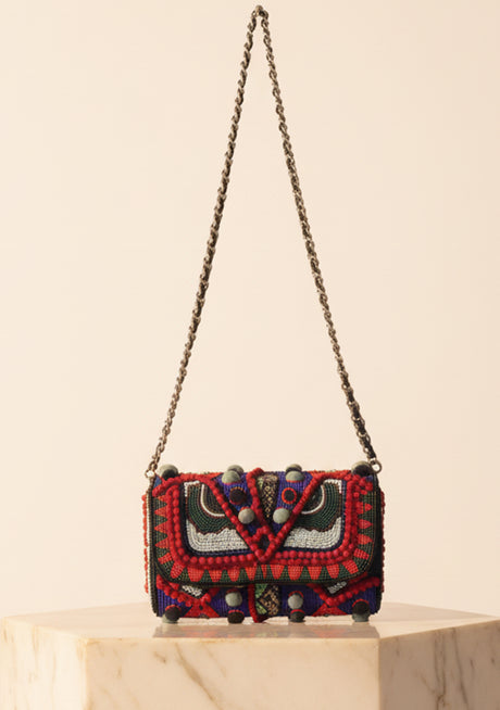 Bolso de lona bordado para mujer - Reina