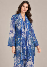 ibBan Women’s Georgette Jacket-Style Kurta Set with  Embroidery -Senta