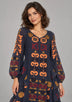 ibBan Printed Cotton Maxi Dress with Ruffle Details - Zara